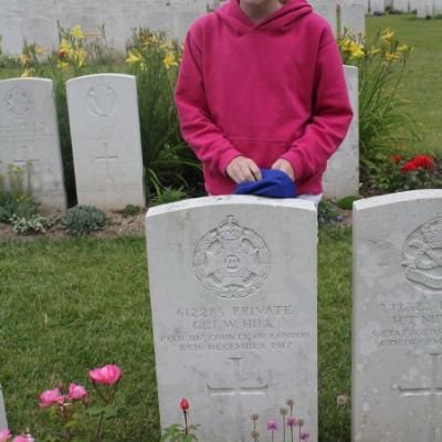 At Etaples war cemetery